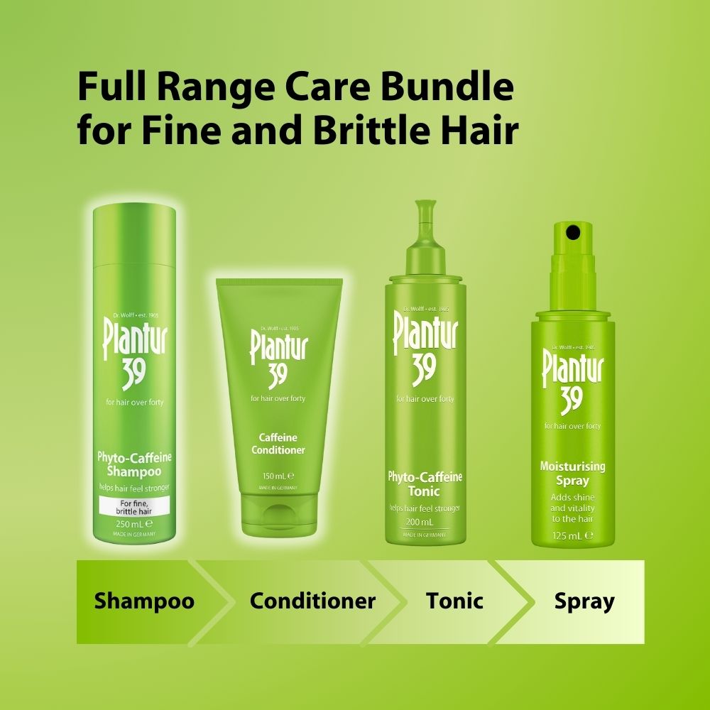 3x Starter Pack - Plantur 39 Shampoo + Conditioner Bundle (For Thin Hair)