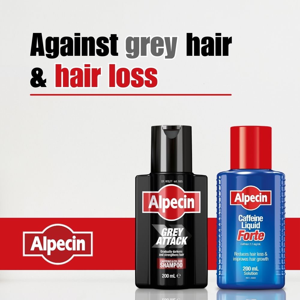 2x Alpecin Grey Attack Caffeine & Colour Shampoo