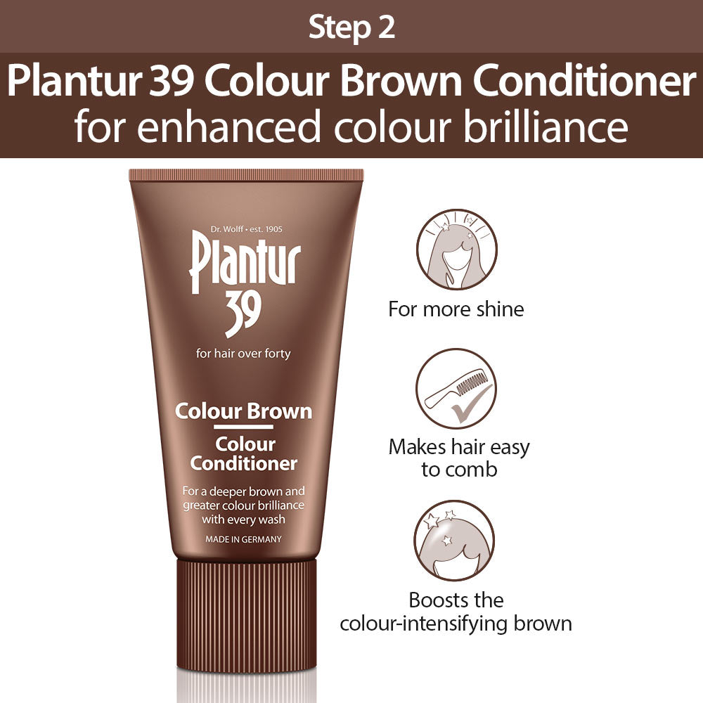 Plantur 39 2x Shampoo + 3x Conditioner Brown Bundle for a Breathtaking Shade of Brown