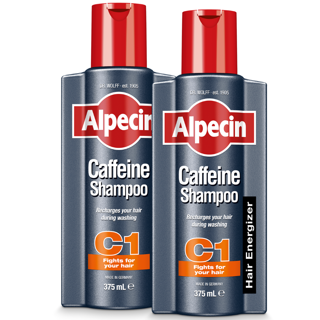 2x Alpecin Caffeine Shampoo C1 - For Stronger Hair, 375ml