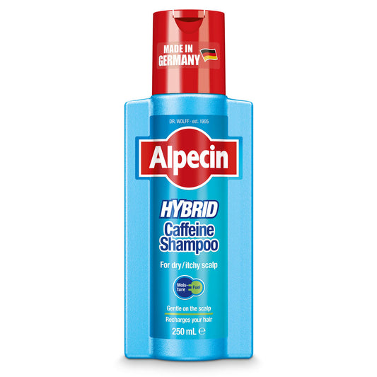 2x Alpecin Hybrid Caffeine Shampoo - for Dry and Itchy Scalp, 250ml