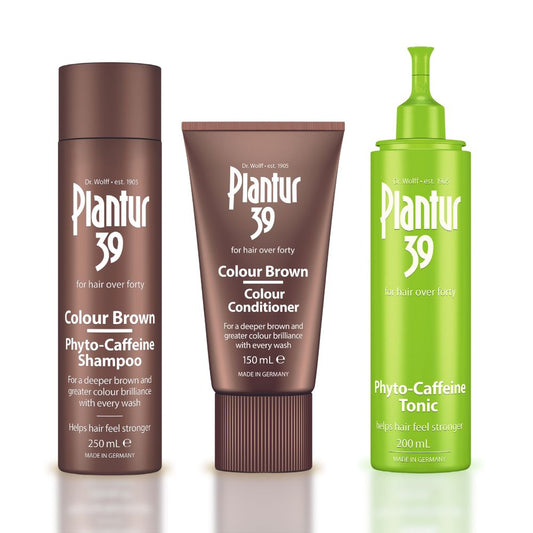 Plantur 39 Colour Brown Shampoo + Conditioner + Tonic Bundle