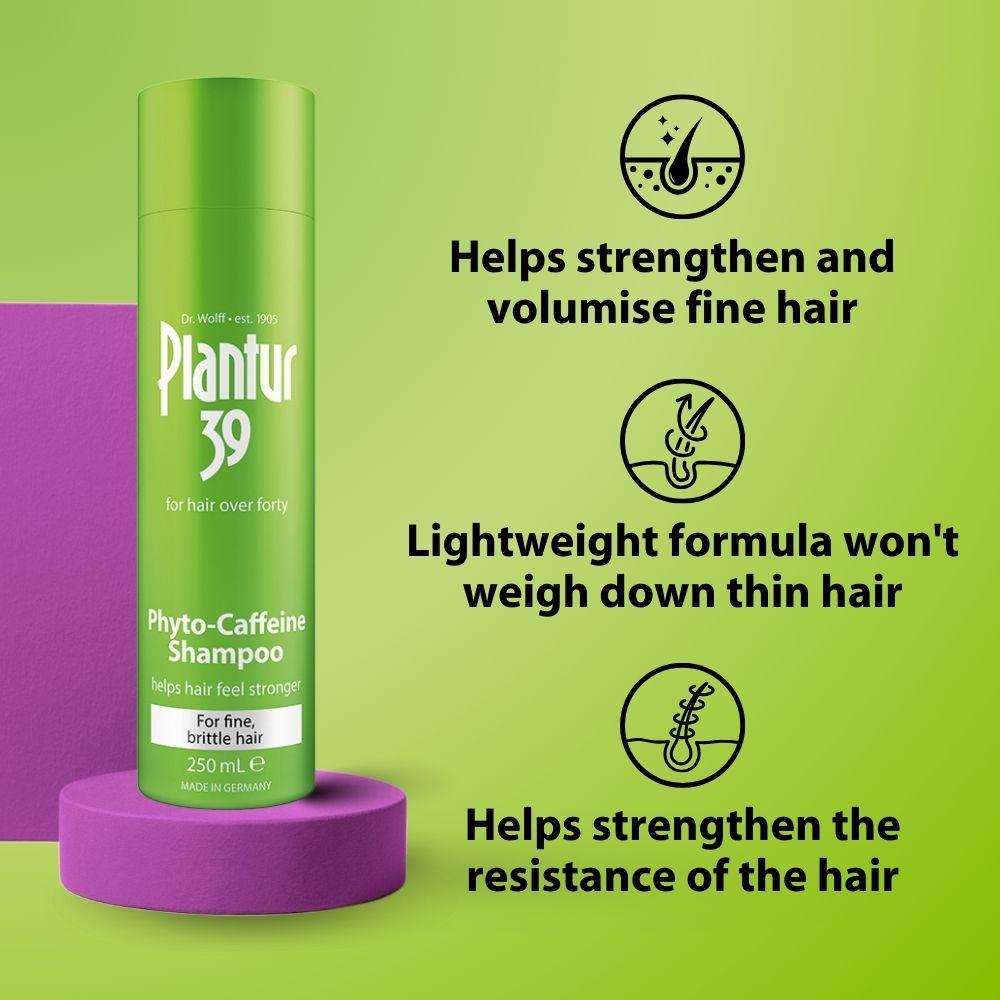 Plantur 39 Care-free Package for Fine Brittle Hair - Adds Volume & Strengthens Thin Hair