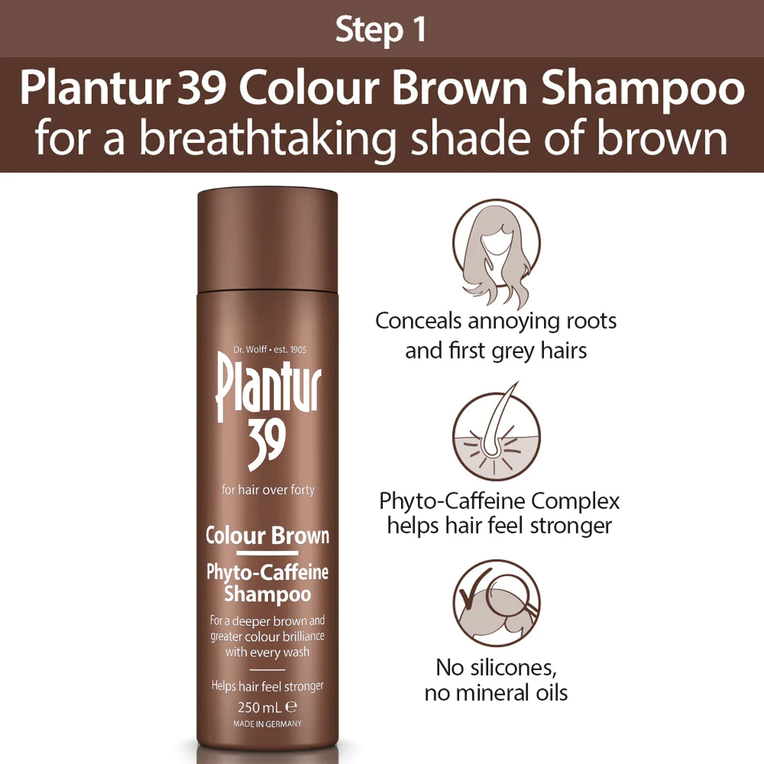 Plantur 39 Colour Brown Shampoo + Conditioner + Tonic Bundle