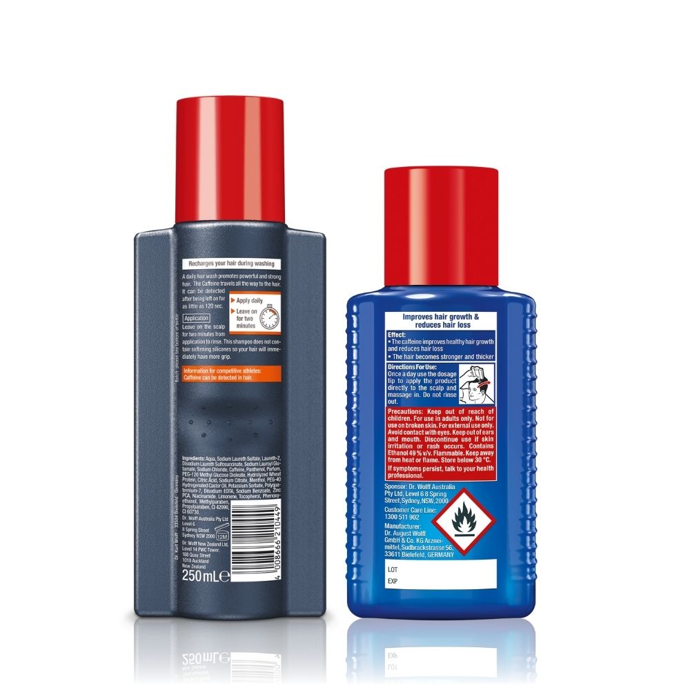 Hair Loss Set – Caffeine Shampoo 250ml + Caffeine Liquid Forte 200ml