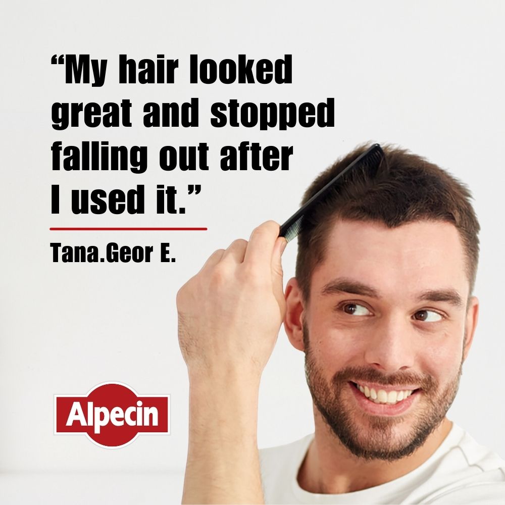 2x Alpecin Caffeine Shampoo C1 for Men - For Stronger Hair, 250ml