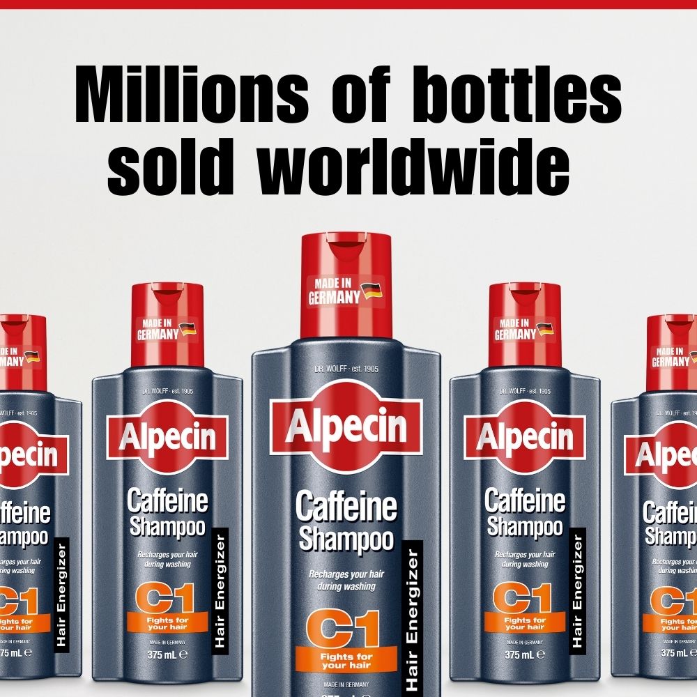 Alpecin Caffeine Shampoo C1 - For Stronger Hair, 375ml