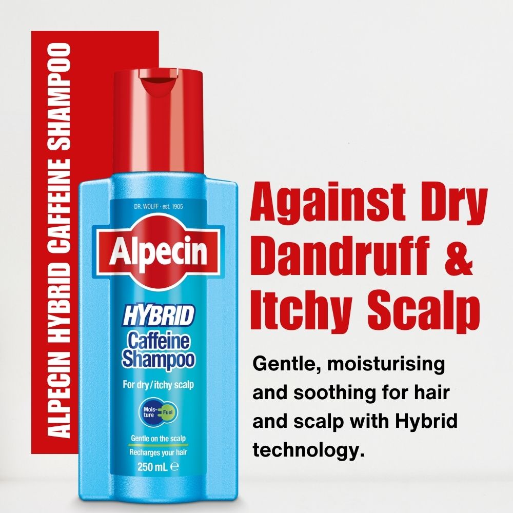 Alpecin Hybrid Caffeine Shampoo - for Dry and Itchy Scalp, 250ml