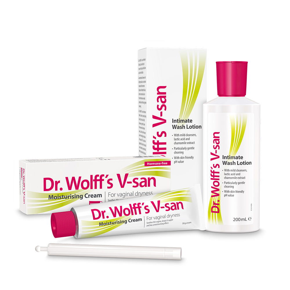 Dr. Wolff's V-san Soothing Set -Moisturising Cream 50g + Intimate Wash Lotion 200ml