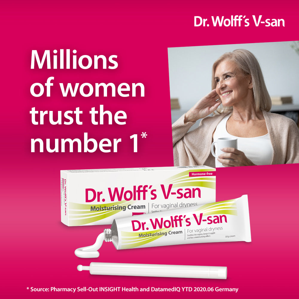 Dr. Wolff's V-san Care Set - Moisturising Cream 50g +Moisturising Cremolum 16 Pessaries