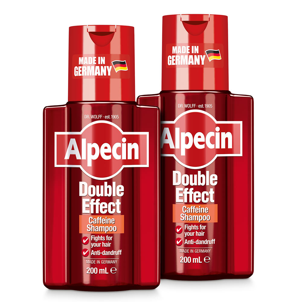 2x Alpecin Double Effect Caffeine Shampoo - Against Oily Dandruff, 200ml