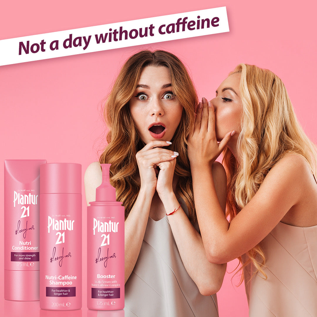 Plantur 21 #longhair Nutri-Caffeine Shampoo, Conditioner, Booster for Naturally Long Hair complete care bundle  - not a day without caffeine