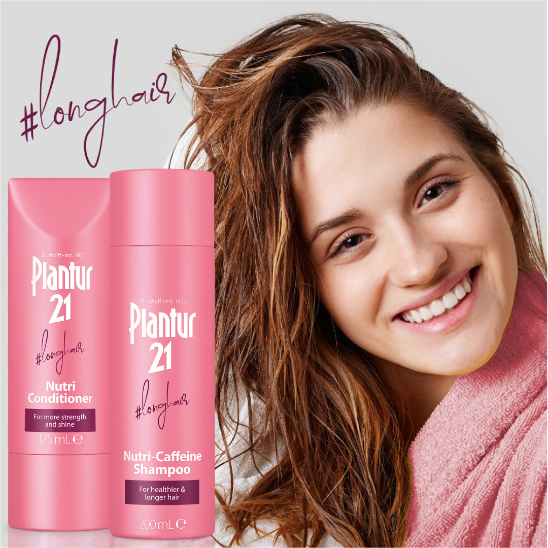 say yes to long and brilliant hair with Plantur 21
