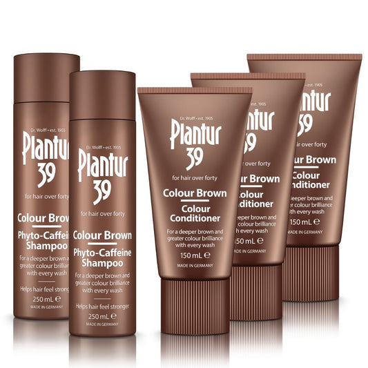 Plantur 39 2x Shampoo + 3x Conditioner Brown Bundle for a Breathtaking Shade of Brown