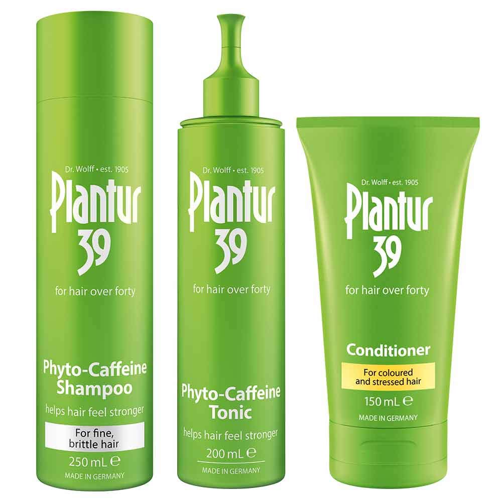 Plantur 39 Care-free Package for Fine Brittle Hair - Adds Volume Strengthens Thin Hair