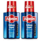 2x Alpecin Caffeine Liquid - Stronger Hair Leaving Scalp Energised 200ml